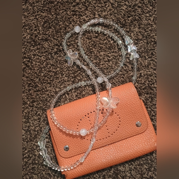 Hermes Leather Purse/Case W/Insert And UNBRANDED Chain. - Picture 12 of 15